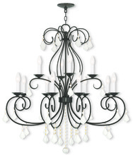 Livex Lighting 50770-92 - 8 Light + 4 Light EBZ Chandelier