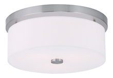 Livex Lighting 50863-91 - 2 Light Brushed Nickel Ceiling Mount