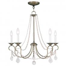 Livex Lighting 6515-01 - 5 Light Antique Brass Chandelier