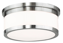 Livex Lighting 65503-91 - 3 Light Brushed Nickel Ceiling Mount