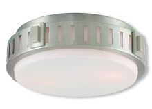 Livex Lighting 65511-91 - 2 Light Brushed Nickel Ceiling Mount