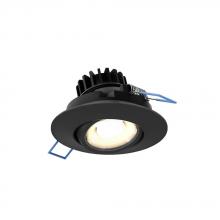 DALS Lighting LEDDOWNG3-BK - Black 3 Inch Round Recessed LED Gimbal Light