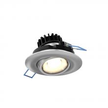 DALS Lighting LEDDOWNG3-CC-SN - Satin Grey 3 Inch Round Recessed LED Gimbal Light in 5CCT