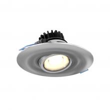 DALS Lighting LEDDOWNG4-SN - Satin Grey 4 Inch Round Recessed LED Gimbal Light