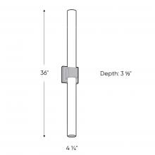 DALS Lighting LEDVAN003-CC-24BB - Brushed Brass 24 Inch CCT LED Linear Vanity Light