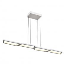 DALS Lighting PDL44-3K-WH - White 44 Inch Geometric Linear LED Pendant Light