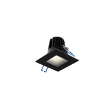 DALS Lighting RGR2SQ-3K-BK - Black 2 Inch Square Indoor/Outdoor Regressed Gimbal Down Light