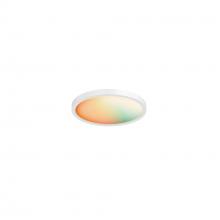 DALS Lighting SM-FM08WH - White 8 Inch Smart RGB+CCT Flush Mount