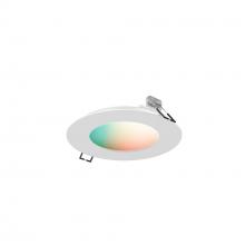 DALS Lighting SM-PNL4WH - White 4 Inch Smart RGB+CCT LED Recessed Panel light