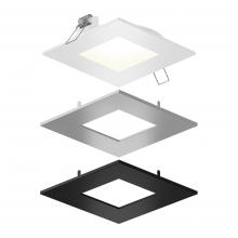 DALS Lighting SPN6SQ-CC-3T - Multi 6 Inch Square LED Recessed Panel Light with Multi Trim