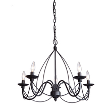 Artcraft AC1485EB - Wrought Iron 5-Light Chandelier