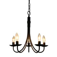 Artcraft AC1785EB - Wrought Iron 5-Light Chandelier