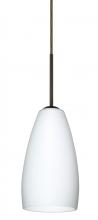 Besa Lighting 1BT-150907-LED-BR - Besa Chrissy Pendant Bronze Opal Matte 1x9W LED