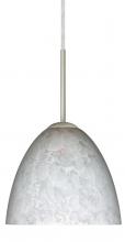 Besa Lighting 1BT-757219-MED-SN - Besa Sasha Pendant Satin Nickel Carrera 1x50W B10 Med