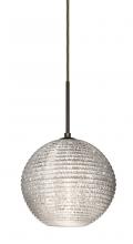 Besa Lighting 1JC-4616GL-BR - Besa Kristall 8 Pendant Bronze Glitter 1x75W Medium Base