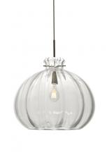 Besa Lighting 1JC-464588-BR - Besa Pendant Pinta 12 Clear Bronze 1x100W Medium Base