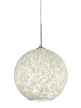 Besa Lighting 1JC-COCO1219-SN - Besa Coco 12 Pendant, Carrera, Satin Nickel Finish, 1x60W Medium Base