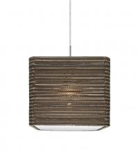 Besa Lighting 1JC-KIRK12-LED-SN - Besa, Kirk 12 Cord Pendant, Satin Nickel Finish, 1x9W LED