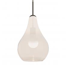 Besa Lighting 1JC-LEONMW-LED-BR-L - Besa, Leon Cord Pendant for Multiport Canopy, Milky White, Bronze Finish, 1x9W LED, 1