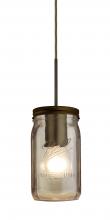 Besa Lighting 1JC-MILO4SM-BR - Besa Pendant Milo 4 Bronze Smoke 1x40W Medium Base A15