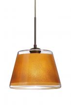 Besa Lighting 1JC-PIC9GD-BR-L - Besa Pendant Pica 9 Bronze Gold Sand 1x75W Medium Base, 15Ft. Cord