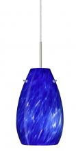 Besa Lighting 1JT-412686-SN - Besa Pera 9 Pendant Satin Nickel Blue Cloud 1x100W Medium Base