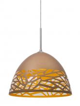 Besa Lighting 1JT-KIEVCP-LED-SN - Besa Kiev Pendant, Copper, Satin Nickel Finish, 1x9W LED