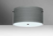 Besa Lighting 1KM-4008TN-LED-BR - Besa Ceiling Tamburo 16 Bronze Titan 1x28W LED