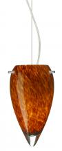 Besa Lighting 1KX-412518-SN - Besa Juli Cable Pendant Amber Cloud Satin Nickel 1x100W Medium Base