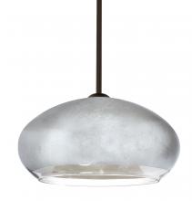 Besa Lighting 1TT-4345SF-LED-BR - Besa Brio 14 Stem Pendant Bronze Silver Foil 1x9W LED