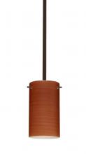 Besa Lighting 1TT-4404CH-LED-BR - Besa Stem Stilo 7 Pendant Bronze Cherry 1x9W LED