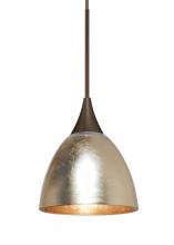 Besa Lighting 1XC-1758GF-BR-L - Besa Divi Pendant, Gold Foil, Bronze, 1x50W Halogen, 15Ft. Cord