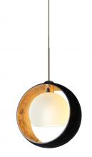 Besa Lighting 1XC-4293GF-BR - Besa Pendant Pogo Bronze Black/Inner Gold 1x35W Halogen