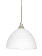 Besa Lighting 1XC-4679KR-SN-L - Besa Pendant Brella Satin Nickel Chalk 1x50W Halogen, 15Ft. Cord