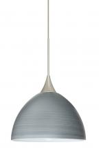 Besa Lighting 1XC-4679TN-LED-SN - Besa Pendant Brella Satin Nickel Titan 1x6W LED