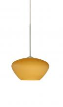  1XC-541080-LED-SN - Besa Pendant Peri Satin Nickel Amber Matte 1x5W LED