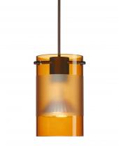 Besa Lighting 1XC-6524EG-BR-L - Besa Pendant Scope Bronze Armagnac/Frost 1x50W Halogen Mr16, 15Ft. Cord