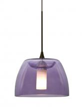 Besa Lighting 1XC-SPURPL-BR - Besa Spur Cord Pendant, Plum, Bronze Finish, 1x35W Halogen