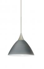  1XT-1743TN-SN - Besa Pendant Domi Satin Nickel Titan 1x50W Halogen