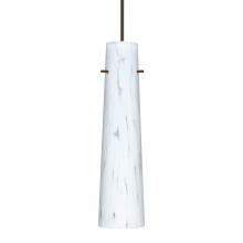  1XT-567419-BR-277 - Besa Camino Pendant Bronze Carrera 1x50W Halogen, 277V