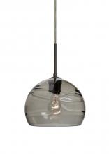 Besa Lighting 1JC-SPIR8SM-BR - Besa Spirit 8 Pendant, Smoke, Bronze Finish, 1x60W Medium Base