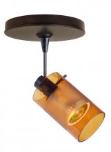 Besa Lighting 1SP-6524EG-LED-BR - Besa Scope Spotlight 1Sp Armagnac/Frost Bronze 1x7W LED Mr16