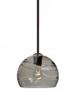 Besa Lighting 1TT-SPIR8SM-BR - Besa Spirit 8 Pendant, Smoke, Bronze Finish, 1x60W Medium Base