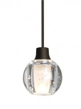 Besa Lighting 1XP-BOCA3BB-BR - Besa, Boca 3 Cord Pendant, Clear Bubble, Bronze Finish, 1x35W Halogen