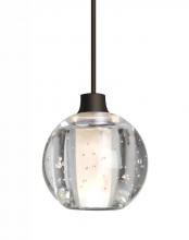 Besa Lighting 1XP-BOCA5BB-BR - Besa, Boca 5 Cord Pendant, Clear Bubble, Bronze Finish, 1x35W Halogen