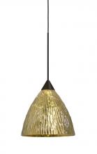 Besa Lighting 1XP-EVEGS-BR - Besa, Eve Cord Pendant, Stone Gold Foil, Bronze Finish, 1x50W Halogen