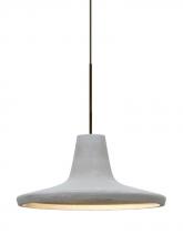 Besa Lighting 1XP-MODUSNA-LED-BR - Besa Modus Cord Pendant, Natural, Bronze Finish, 1x9W LED