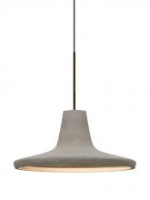 Besa Lighting 1XP-MODUSTN-LED-BR - Besa Modus Cord Pendant, Tan, Bronze Finish, 1x9W LED