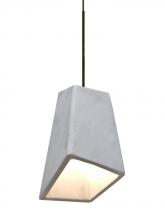 Besa Lighting 1XP-SKIPNA-LED-BR - Besa Skip Cord Pendant, Natural, Bronze Finish, 1x9W LED