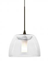 Besa Lighting 1XP-SPURCL-BR - Besa Spur Cord Pendant, Clear, Bronze Finish, 1x35W Halogen